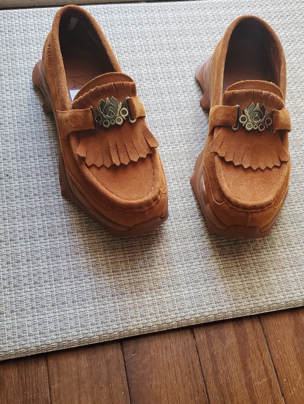 Brown Teak Suede Puma×Palomo Nitefox Loafers